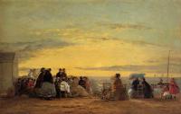 Boudin, Eugene - On the Beach, Sunset